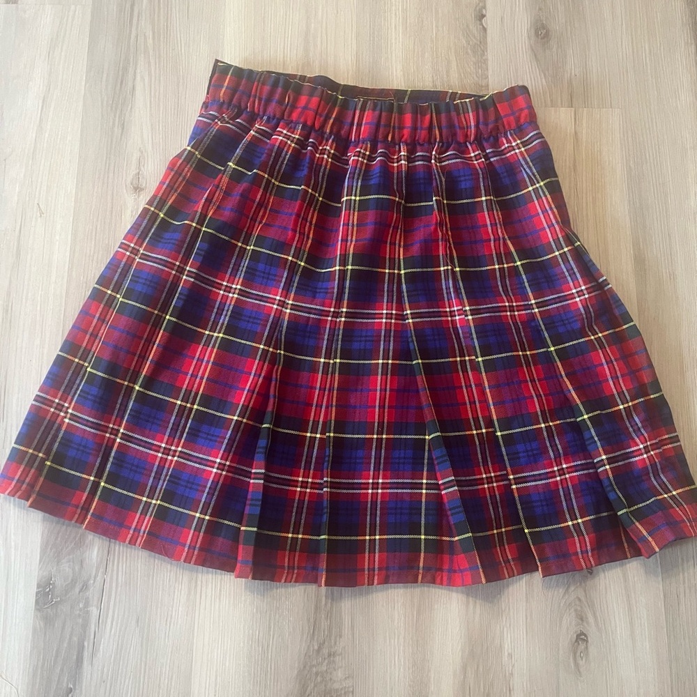 Sport Kilt Plaid Red and Blue Women's Skirt